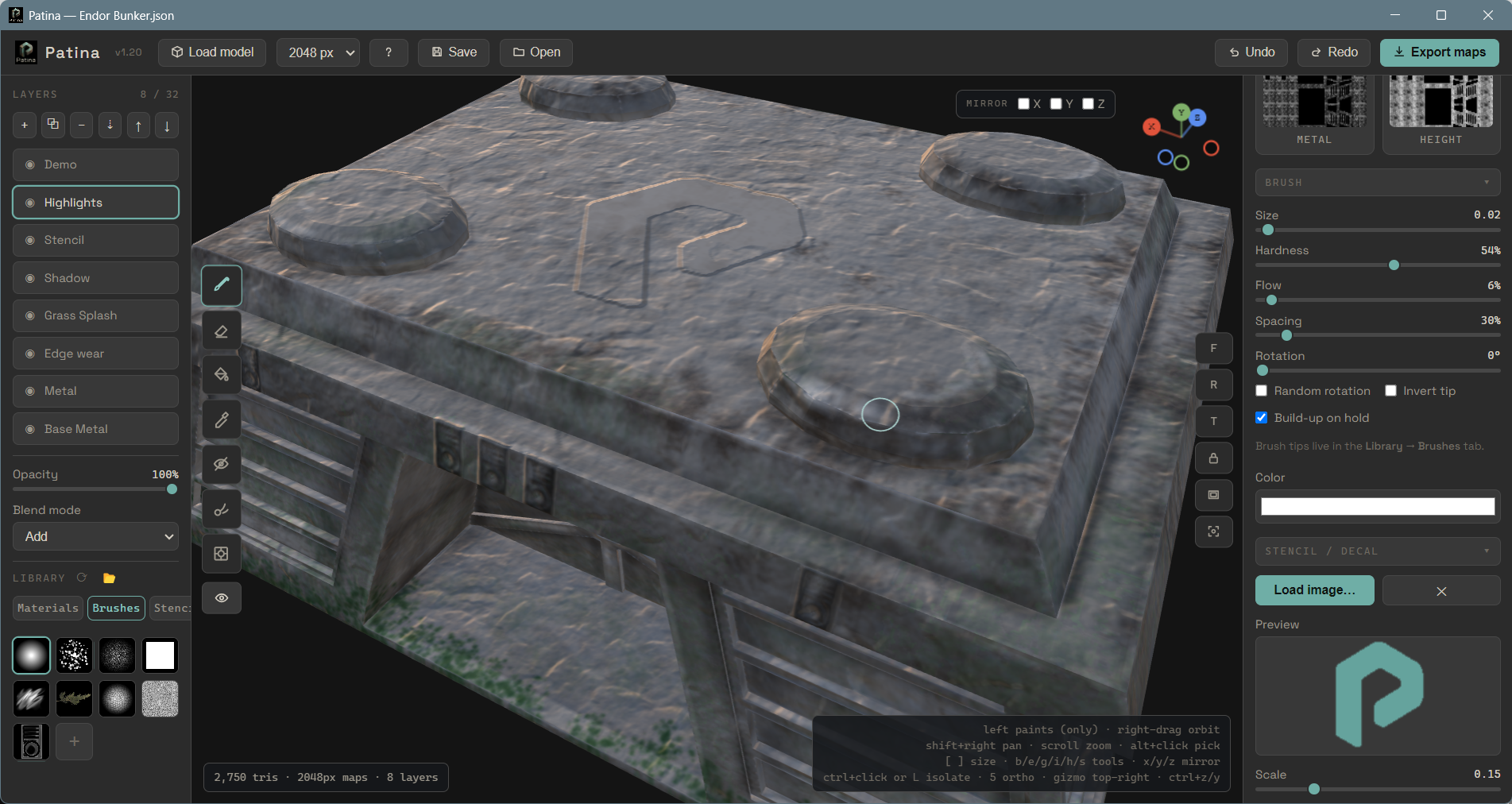 Patina — desktop 3D texturing